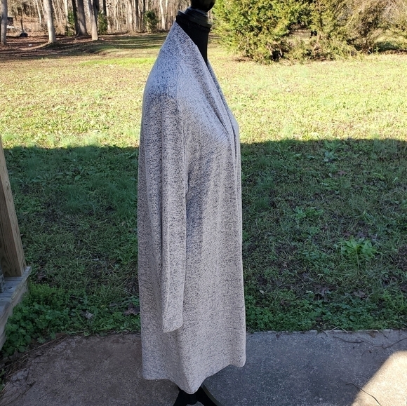 Oatmeal midi length cardigan sweater XL - Picture 3 of 6